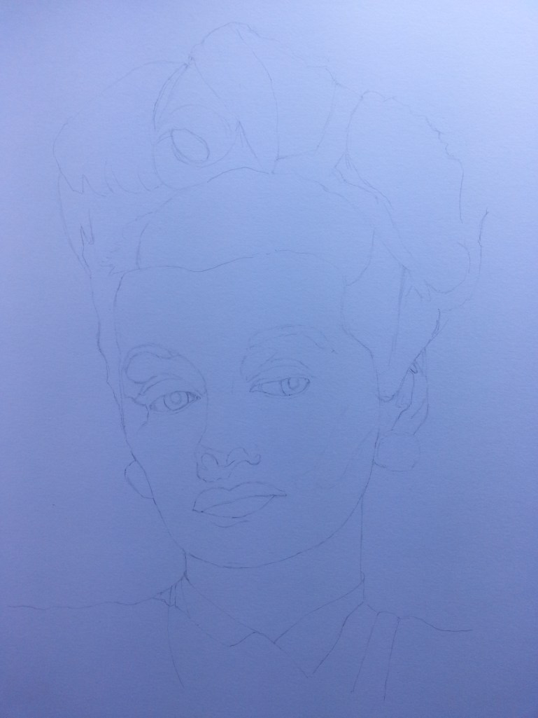 3 Lucy first sketch close up