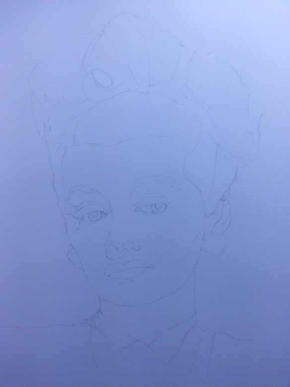 3 Lucy first sketch close up